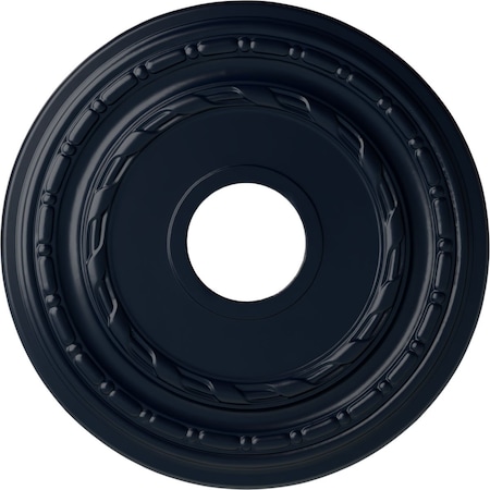 Ekena Millwork Dublin Ceiling Medallion (Fits Canopies up to 8 1/4"), 15 3/8"OD x 3 5/8"ID x 1"P, Midnight Dream CM15DUMDF